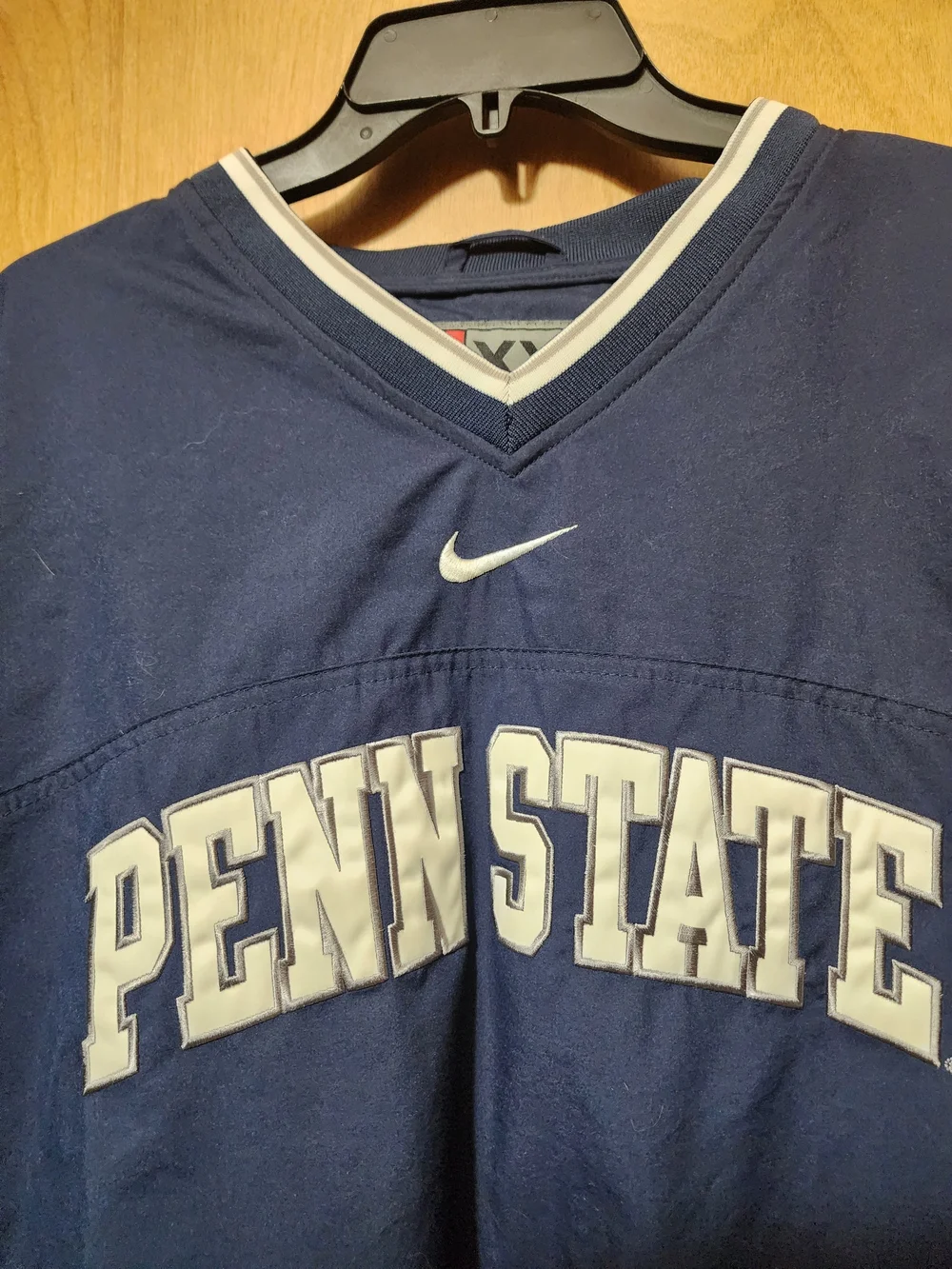Vintage 90s Nike Team Red Tag Penn State Pullover Windbreaker Jacket XXL Center